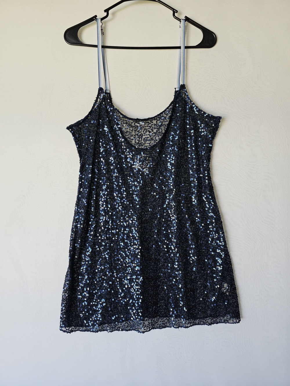 Intimately Free People Navy Blue Sequin Top - Size L (Large)